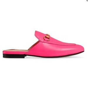 Brand New in Box Pink Gucci Princetown Loafers 6.5